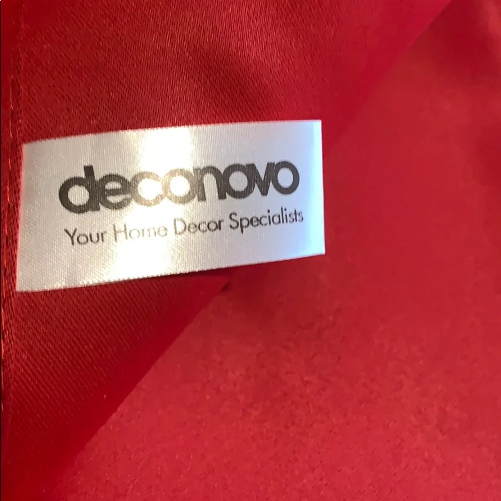 Deconova blackout vibrant Elegant Red Curtains
